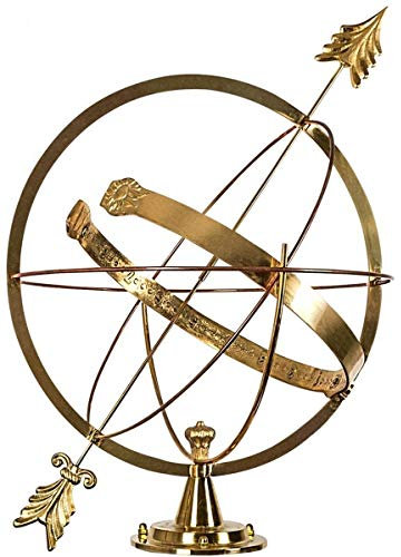 Casa Padrino Jugendstil Garten Deko Sonnenuhr Gold Ø 60 x H. 73 cm - Luxus Qualität