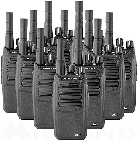 Midland - BR200 BizTalk Business Band Radio - 2W 16 Channel UHF (12 Pack)(Black)
