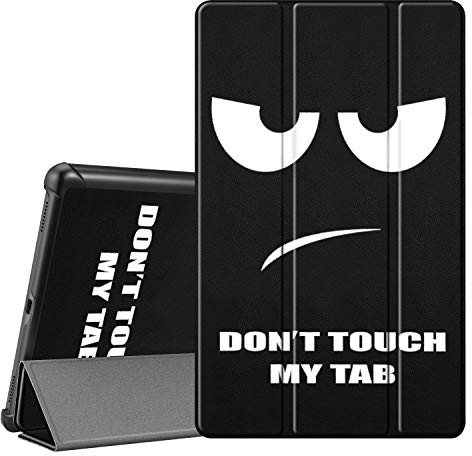 Fintie Hülle für Samsung Galaxy Tab A 10.1 T510/T515 2019 - Ultra Schlank Superleicht Kunstleder Schutzhülle Cover Case mit Standfunktion für Samsung Galaxy Tab A 10.1 Zoll 2019 Tablet, Don't Touch