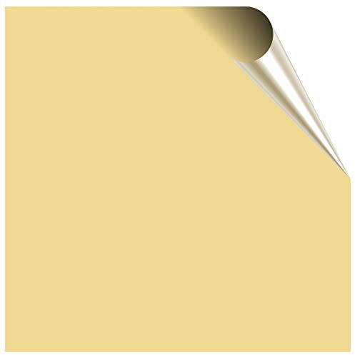 Gloss Tile Stickers for 10cm x 10cm / 100mm x 100mm / 4 Inch Waterproof for Kitchen, Splashback, for Bathroom, Self Adhesive, Peel and Stick On, Removable (Beige, 50)