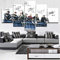 13Tdfc 5 Teilig Leinwand Wanddeko Große BTS Malerei Leinwanddrucke Kreatives Geschenk 5 Stück Leinwand Bilder Moderne Wandbilder XXL Wohnzimmer Wohnkultur 150X80Cm Rahmen