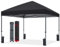 ABCCANOPY Tonnelle étanche Pop-up 2,5 x 2,5 m - pour Festival, Protection Solaire, série Central Lock - Noir