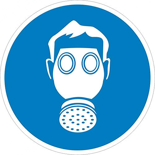 Schild: Atemschutz benutzen - Aluminiumschild 100mm