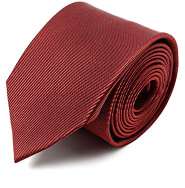 BRERA 67 elegante bordeaux Krawatte aus Seide 150 x 7 | Krawatten für Herren | Accessoires Männer für Jacke und Anzug