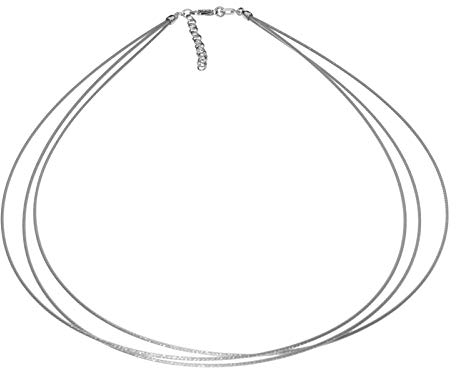 Halsreif - Edelstahl 3-reihig - Edelstahl mit,