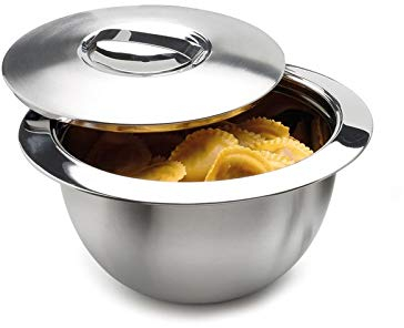 Gravidus Edelstahl Thermoschüssel Isolierschüssel Warmhalteschüssel Ø30 cm 3 Liter
