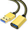 USB 3.0 Extension Cable 3m Type A Male to Female Extension Cord Durable Braided Material High Data Transfer Compatible with USB Keyboard,Mouse,Flash Drive, Hard Drive,Printer、 (3m/10Feet)