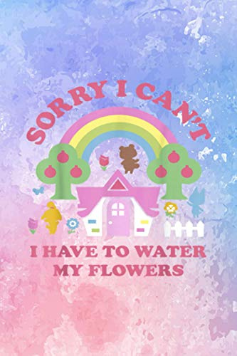Recipe Journal Baking Pastry Notebook - Animal Crossing Sorry I Can't I Have To Water My Flowers