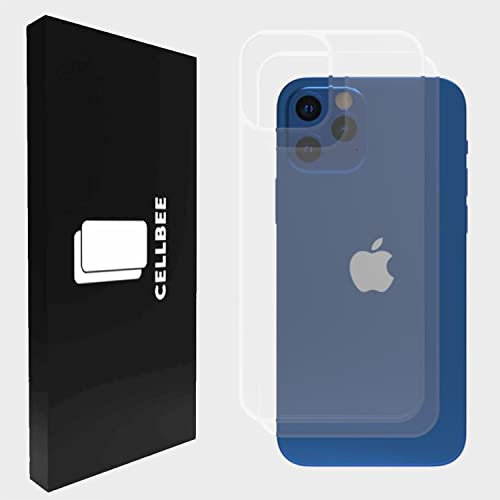 CELLBEE 2 Stück Rückseite Panzerglasfolie für iPhone 12 12Pro, Glasklar 9H, FS Klebe-Innovation, Anti Kratzer Schutz Transparent