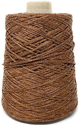 Chicca Tutto Moda Gomitolo Fettuccia a Uncinetto 60% Viscosa 40% Poliestere 500g - 1.100m (Avana)