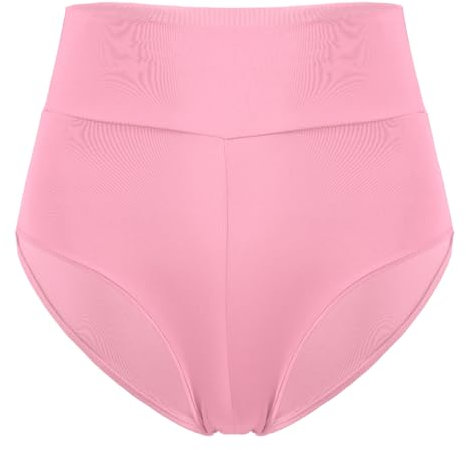 inlzdz Pantaloncini Sportivi Aderenti Donna Leggins Corti Vita Elastica Fitness Culotte Sexy Push Up Dolphin Shorts da Ginnastica Yoga Pole Dance Correre Palestra Fitness Rosa M