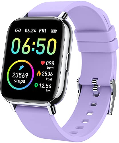Motast Smart Watch, Fitness Tracker 1.69 Touch Screen Fitness Watch with Heart Rate Sleep Monitor, Step Counter Watch for Women Men Activity Trackers IP68 Waterproof Smartwatch for iOS Android