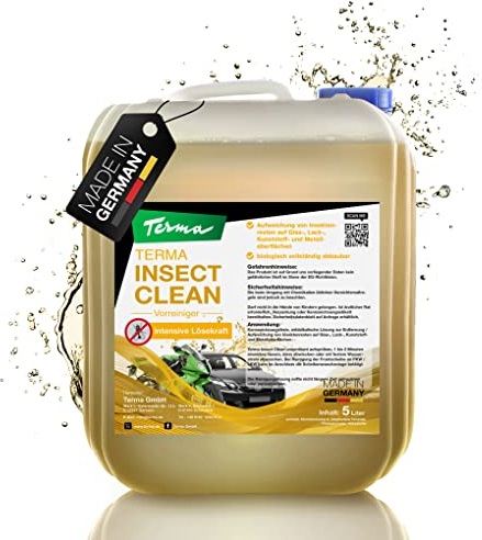 Terma Insektenentferner 5l Extra Starkes Konzentrat Made in Germany Wohnwagen Reiniger aussen und Innenreiniger Boden, Regenstreifen entferner, Vorzeltreiniger, Wohnmobilreiniger, uvm.