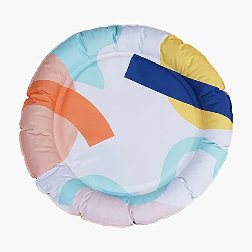 Summer Pet Ice Pad Cool Pad Cat Mat Sleeping Cat Sleeping Pad Cat Litter Dog Ice Litter Cat Supplies, Large Space, Lasting Cool. (Multi-Color Optional)-Geometric Ice Nest