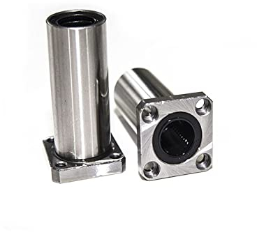 PLIPSH 4 STÜCKE LMK8LUU/LMK10LUU/LMK12LUU Linearlager mit rechteckigem Flansch und CNC-Linearbuchse for 3D-Druckerteile Perfection (Size : LMK12LUU)