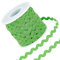 GORGECRAFT 27 Yard/25 m Rick Rack Trim Ribbon Emerald Green Wave Nähen Biegen Fransen Trim 5 mm/0.2 Zoll Für DIY Nähhandwerk Hochzeit Brautkleid Verschönerung Dekoration Geschenkverpackung Zubehör