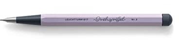 LEUCHTTURM1917 368267 Drehgriffel Nr. 2, Bleistift mit Drehmechanik, Aluminium, Stahl, designprämiert, Lilac - Bleistift