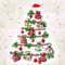 IHR Ideal Home Range - Papierservietten STICK TREE WITH GIFTS cream 20 St. Lunch-Servietten 33 cm x 33 cm
