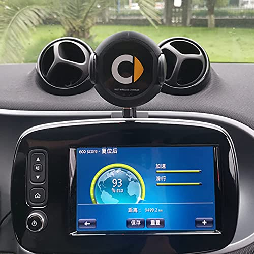 AMPACO Car Handyhalterung Auto, für Smart 451 Smart 453 fortwo forfour, 360° Saugnapf Windschutzscheibe Armaturenbrett Handy Halter für Auto,453 Navigation-1