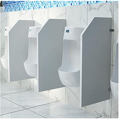 3PCS Urinal Privacy Screen, wasserdichte Toilette Holz Trennwand Panel Board, Wandmontierter Raumtrenner, Hotel Badezimmer Trennwand (Farbe : Gray-3PCS, Größe : 40x90cm)