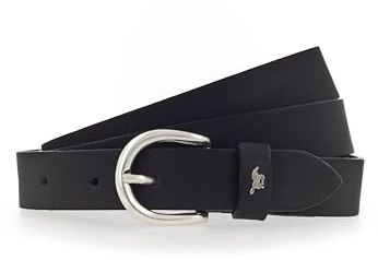 MUSTANG Leder Gürtel Female Belt 2.5 W110 Black schwarz
