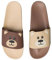 Dedoles Badeschuhe & Hausschuhe viele lustige Designs Bücher Kaffee Katze Party Pizza Dackel Fuchs Panda Delfin Geschenk, Farbe: Bär, Gr.: 39 EU