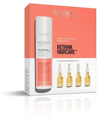 RE/START Density Anti-Hair Loss Programm Set: Anti-Hair Loss Micellar Shampoo 250 ml & Anti-Hair Loss Professional Ampullen 12 x 5 ml gegen Haarausfall