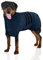 WUFANC Hundebademantel, Bademantel Hund aus Mikrofaser, Extra Saugfähig und Schnelltrocknend, Hunde Bademantel mit Klettverschluss und Verstellbarem Schrumpfband für Große Mittel und Kleine Hunde (XL)
