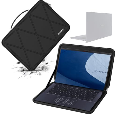 Smatree Hard EVA Protective Sleeve Case Compatible for 14 inch ASUS Zenbook DUO UX8406, for 14 inch Zenbook 14 UM3406, for 14inch ExpertBook B9 OLED B9403 Notebook Bag (X8038)