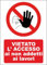 M-ITALY CARTELLO SEGNALETICO - VIETATO L'ACCESSO AI NON ADDETTI AI LAVORI - Adesivo Extra Resistente, Pannello in Forex, Pannello In Alluminio (20x31, Plastica)