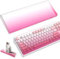 MAMBASNAKE Premium Acryl-Tastaturabdeckung für 87-Tasten TKL PC Mechanische Gaming-Tastatur - Wasserdicht, Stoßfest, Transparent, 12,9*5*0,9 Zoll, Kompatibel mit K87 AK873 RK87 K86 M87 Pink