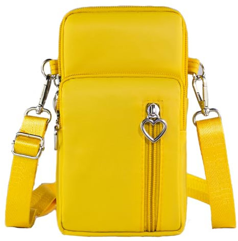 DuoLmi Umhängetasche Damen Klein, Crossbody Tasche für Damen, Nylon Handy Mini-Tasche Kleine Schultertasche Multifunktionale Handytasche, Handytasche zum Umhängen Damen