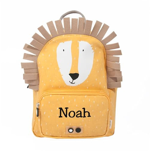 upstitch studio Kindergartenrucksack personalisiert mit Namen bestickt Löwe Big (Löwe, Rucksack BIG)