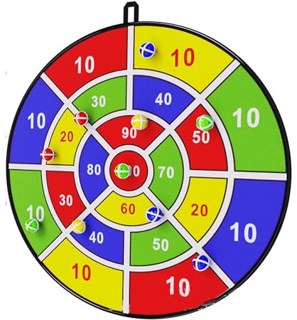 OFGAOO Dart Board 12pcs Dart - Excellent Indoor Game and Party Games Dart Board, Boys Toys for 5 6 7 8 9 10 11 12 Year Old Kids and Adults