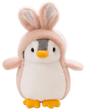 champracer Pinguin Kuscheltier 20 cm Pinguin Stofftier Plüschtier Süße Pinguin Plüsch Spielzeug Plüschpinguin Geschenke für Jungen Mädchen Kinder (Rosa Hasenpinguin)