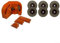 Affûteur électrique double face avec trois supports de meulage pour affûter les fraises plates, les perceuses, les ciseaux, les couteaux (B)