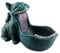 KESOTO Cat Key Bowl for Entryway Table Decorative Bowl Large Mouth Sculpture Candy Dish Bowl for Birthday Bookshelf, Blue Cat
