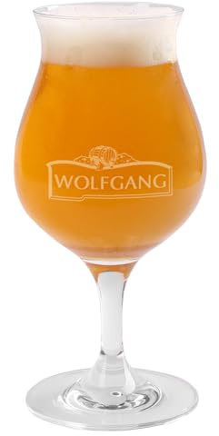 Herz & Heim® außergewöhnliches Leonardo Craft Pilsglas mit Gravur des Namens (Bierfass)