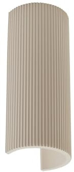 Lindby Gips Wandlampe beige geriffelt, Uplight and Downlight Wandleuchte innen 2x GU10 ohne Leuchtmittel Wandbeleuchtung Wohnzimmer Esszimmer