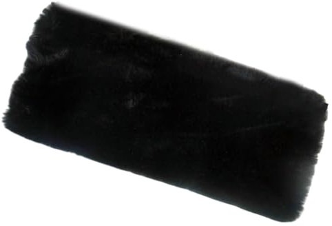 JAMNGHB Kunstpelze Handmuff für Erwachsene Winter Warme Pelze Handmuffs Praktische Handwärmer für Outdoor-Aktivität Täglicher Gebrauch, Schwarz , As detailed discrption