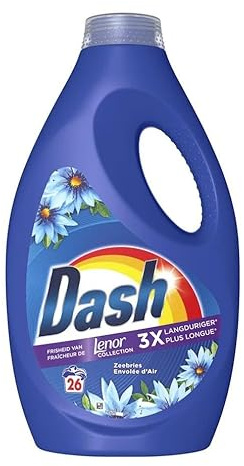 5er Pack - Dash Flüssigwaschmittel für weiße und bunte Wäsche - Meeresbrise - 1,17 Liter / 26 Waschladungen