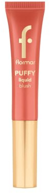 Flormar Puffy Liquid Blush 002 Peachy Glow | Flüssigrouge mit Schwamm-Applikator – Feuchtigkeitsspendend & Strahlendes Finish