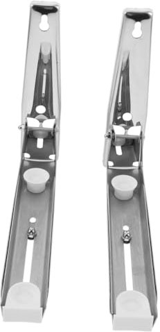 TOPPERFUN 1 Par De Soportes De Acero Inoxidable Para Horno Microondas Soporte De Pared De Metal Para Microondas Soporte De Pared Plateado
