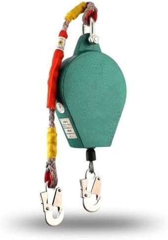 KJoBDwz Treppiede di Salvataggio Dispositivo anticaduta con Gancio in Lega di Acciaio e Fune in Acciaio, for la Protezione anticaduta