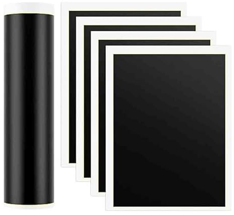 Exogio 4Pcs Lasergravur Markierungspapier, 39.3x27cm Keramik Laserpapier Farbgravurpapier Dimmpapier Lasergravur-Markierungspapier Für Glas Metall DIY Basteln, Schwarz