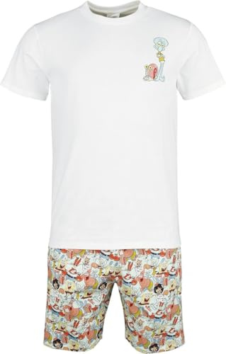 SpongeBob Schwammkopf Spongebob - Allover Männer Schlafanzug Multicolor
