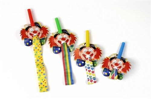 18649 - PAPSTAR - 4 Partyrüssel Clowngesicht