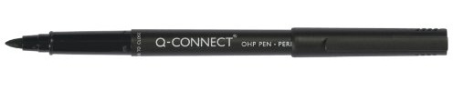 Q-Connect KF01200 Faserschreiber, permanent, circa 1 mm (M), schwarz