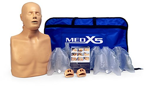 MedX5 2in1 HLW Übungspuppe für Wiederbelebung, Trainingspuppe für Erste Hilfe Training, Reanimationspuppe, Wiederbelebungspuppe für Jugendliche und Erwachsene