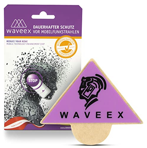 WAVEEX 7 STK. Schutzaufkleber gegen Strahlung – für Handy, Smartphone, Tablet, Laptop, Babyphone, WLAN-Router sowie DECT-Telefon – Strahlenschutz Handy Aufkleber – leicht anzubringen